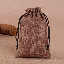 Promotion Small Burlap Fabric Gift Wrap Lightweight Gift Bags for Guest Party Weeding Birthday Christmas Santa Sack